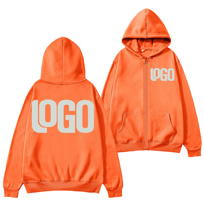 Zipper Hooded Cardigan Sweatshirt Jacket, New Fashion, Anytime, Anywhere Design Brand Logo/Custom Image Replication