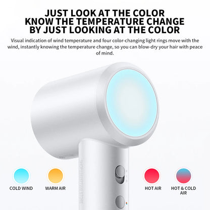 Mijia High Speed Hair Drier H501 220V 2min Rapid Dry Hair 3-color Low Noise Smart Temperature Control Anion Hot/cold air