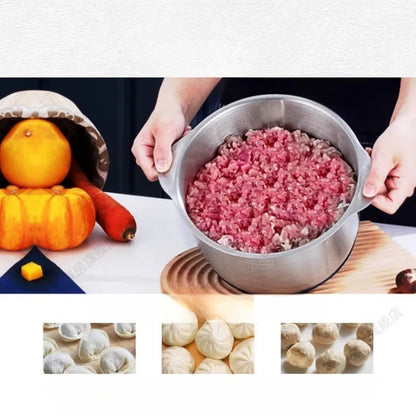 Electric Meat Grinder, Multifunctional Food Chopper for Baby Food, Garlic, Vegetables, 5-Speed Adjustable, Large Stainless Steel