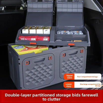 Bevel Car Trunk Storage Box Outdoor Camping Box Foldable Storage Box Camping Finishing Box
