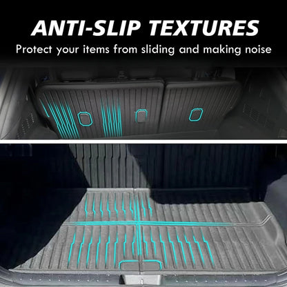 All Weather Trunk Mat For Kia EV6 2022-2024 (All Trims) and 2025 (GT ONLY) XPE Cargo Liner Rear Trunk Mat Odorless Waterproof