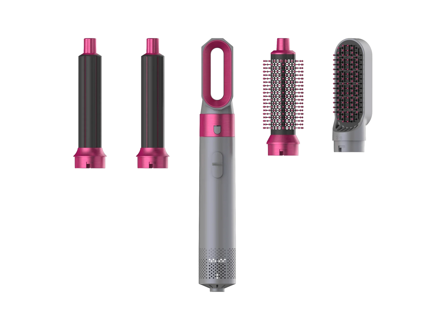 5 in 1  Low Noise Hair Styler  Professional  Hair Curling Straightening  Hair Drying  Hot Air Brushes 1000W