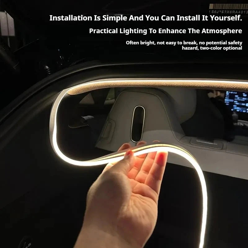 Rear Trunk LED Light Bar Strips Trunk Interior Decorative Lamp Strip Fit For Subaru Forester Interior Accessory Atmosphere