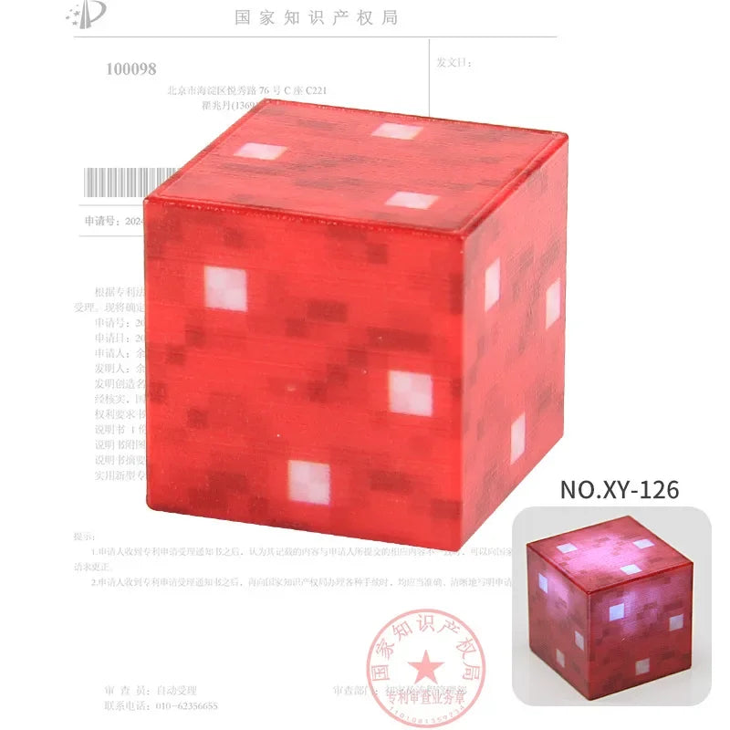 2CM Light-up Magnetic Square Building Blocks Replacement Parts DIY Educational Assembly Street Scene Lamp Bricks Kid Toy