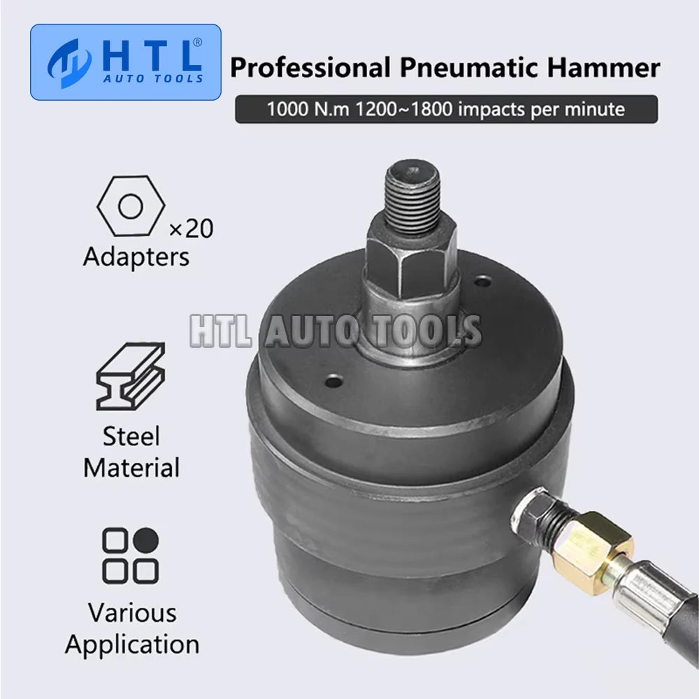 Universal Pneumatic Diesel Fuel Injector Puller Tool Kit Injector Remover Extractor with Impact Air Tool for Benz Diesel Engine