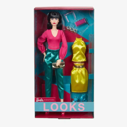 Authentic Barbie Looks Series Fashion Collection Dolls Black High Sister Collection Items Girls' Social Multi Joint Play Toys