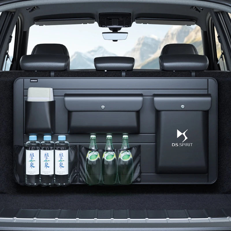 For DS SUV DS6 DS7 Car Trunk Storage Bag Multifunctional Rear Seat Hanging Bag Car Trunk Storage Box Auto Interior Accessory