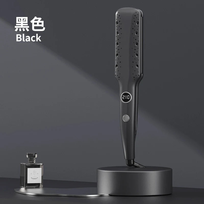 Korean-style wide-plate styling hair straightener and curler, dual-use hair straightener, straightening comb