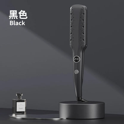 Korean-style wide-plate styling hair straightener and curler, dual-use hair straightener, straightening comb