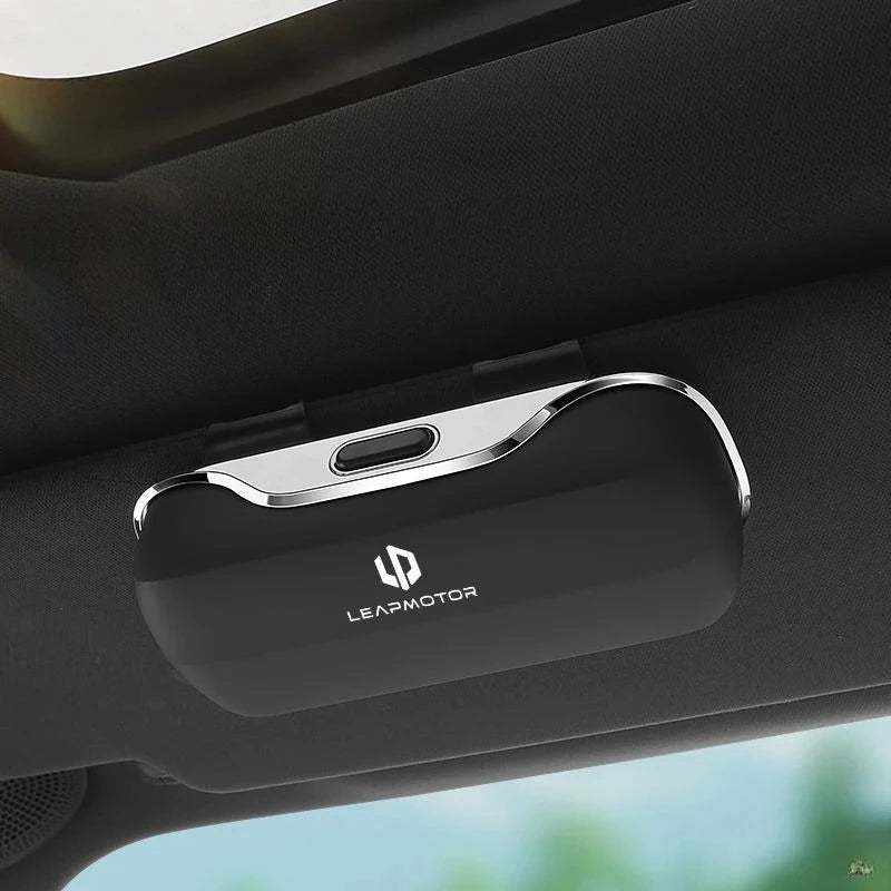 For Leapmotor C10 C16 T03 C11 Car Glasses Box Portable Car Sunglasses Holder In The Car Driving Glasses Holder Eyeglass Case