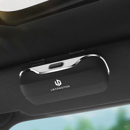 For Leapmotor C10 C16 T03 C11 Car Glasses Box Portable Car Sunglasses Holder In The Car Driving Glasses Holder Eyeglass Case