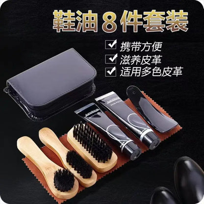 Professional Shoes Care kit Cleaner Set for Sneakers Leather Shoes Cleaning Polishing includes Shoehorn Shoe Polish Brush Cream