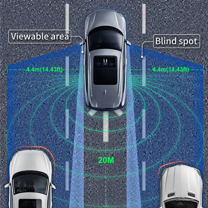 Car Bsd Blind Spot Detection System Universal 24Ghz Millimeter Wave Radar 20M Change Lane Safer Assist Aided Parking