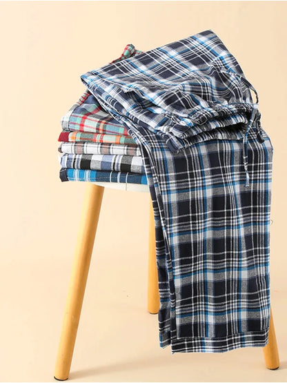 Spring, Autumn and Winter Men's Single-Piece Pajama Pants, Thickeneded Pants, Plus Fat, Large Size, Casual, Can Be Worn Outside, Fashionable Home Pants