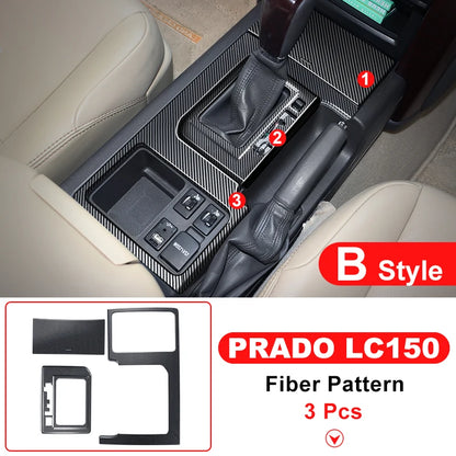 For 2010-2017 Right Rudder Car Toyota Land Cruiser Prado 150 Stainless Steel Panel Gearbox Cover Lc150 J150 Interior Accessories