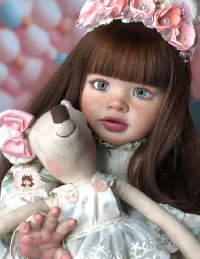 65cm Reborn Pippa Doll Kit Toddler Baby Already Painted DIY Doll Parts Handmade High Quality Unassembled Kits with Cloth Body