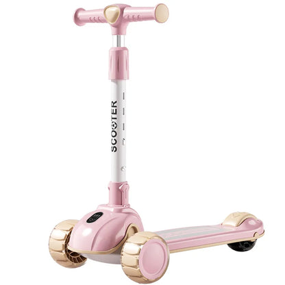 3 Wheel Kids Scooter Foldable Toddler Ride On Toy Flashing Wheels Scooter Suitable for helping children develop their balance