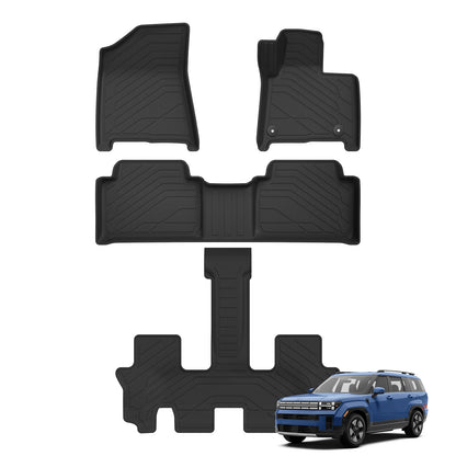 for Hyundai Santa Fe Hybrid 2025 2026 Car Floor Mats Protective Mat Car Accessories Cargo Liner Trunk Pad Only Fit Right Rudder
