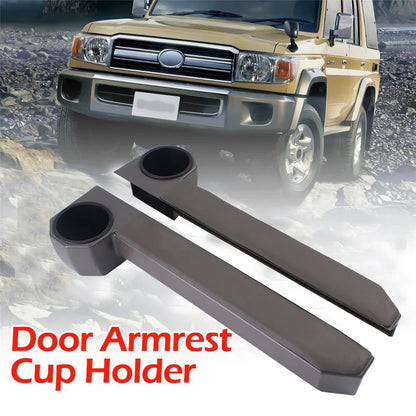 Car Door Armrest Cup Holder Organizer for Toyota Land Cruiser 70 76 79 Series FJ70 FJ76 FJ78 FJ79 VDJ70 VDJ76 VDJ78 VDJ79 HZJ75