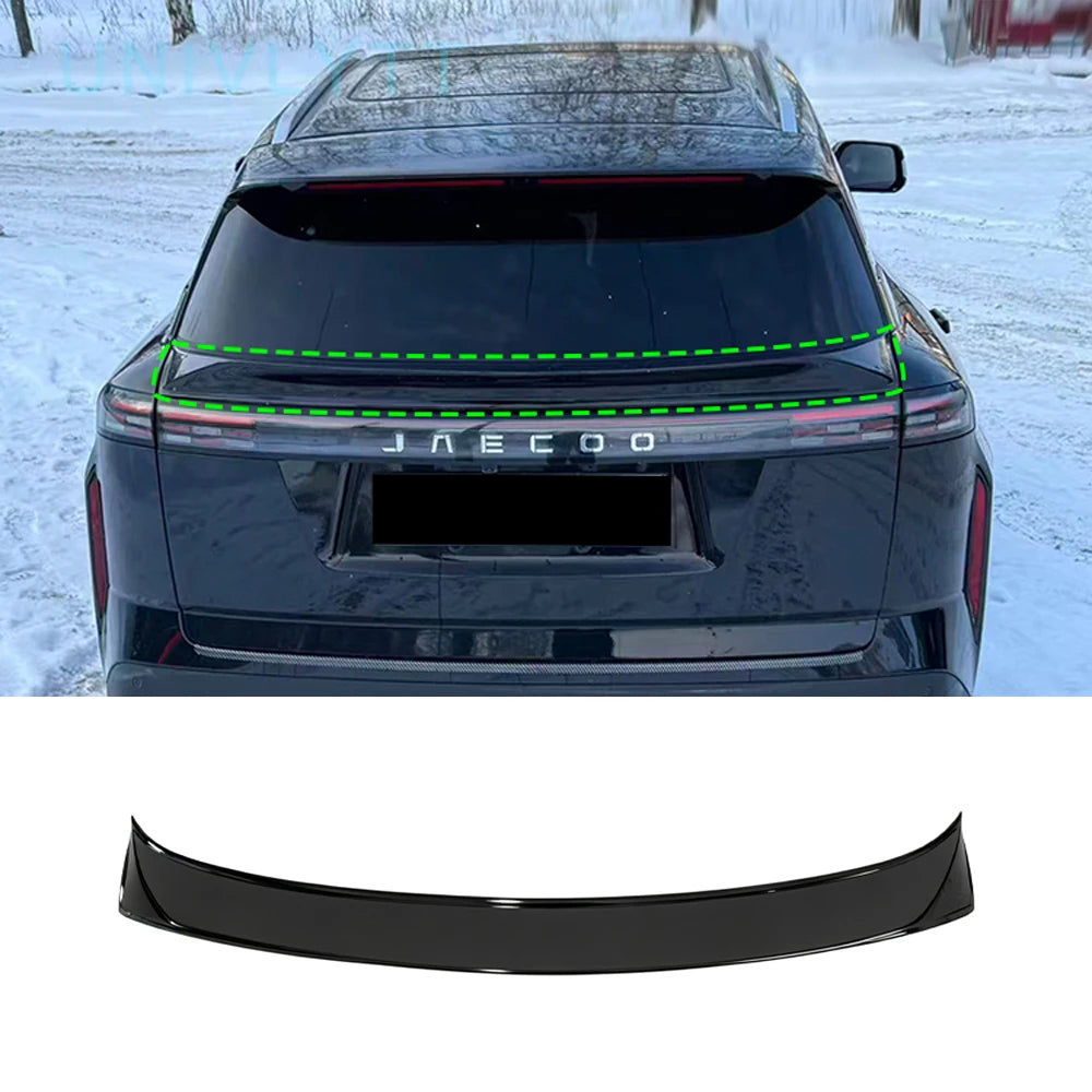 For Chery JAECOO J7 2023-2025 Rear Spoiler Universal Fit All Petrol & PHEV Models Gloss Black No drill Installation Body kit