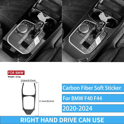 Real Carbon Fiber Car Accessories Black Trim Cover Soft Sticker For BMW 1/2 Series F40 F44 2020 2021 2022 2023 2024