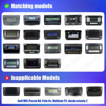 NONAME RCD330 Plus Carplay Car Radio Android Auto MIB Navigator Player 6RF035187F for VW Tiguan Golf 5 6 MK5 MK6 Passat Polo