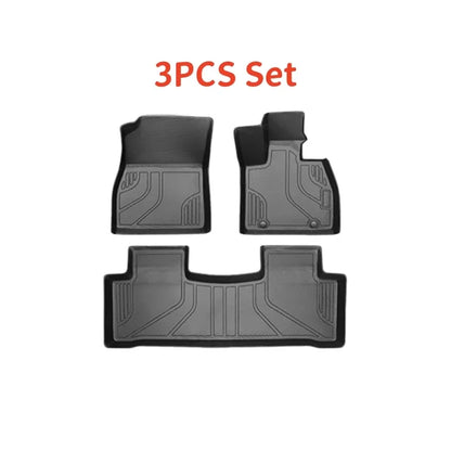 For BYD SEALION 7 2024 2025 TPE Car Floor Mats (Only RHD), All Weather Waterproof Backrest  Trunk  Frunk
