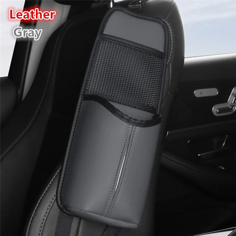 Car Seat Back Bag With Tissue Holder Car Seat Side Storage Bag Car Multifunctional Hanging Drink Holder Mesh Storage Pocket