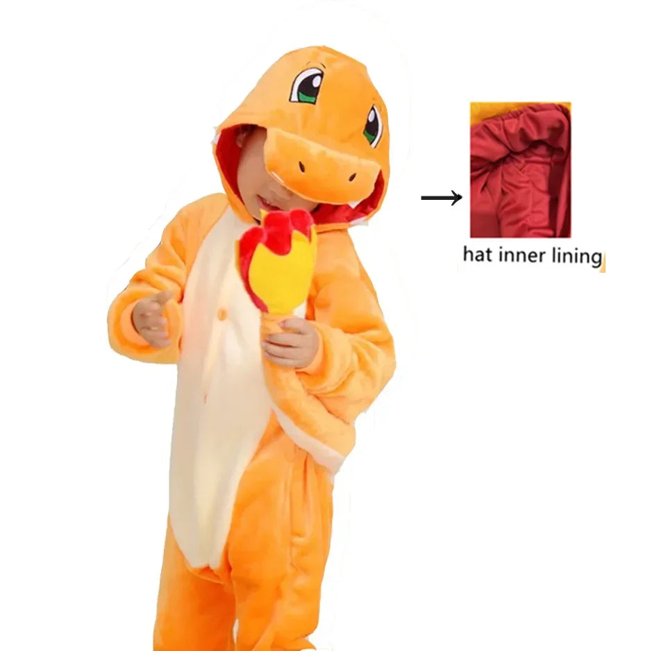 Pokemon Pijama Jigglypuff Pikachu Gengar Snorlax Onesie Kigurumi Cosplay Charmander Halloween Anime Pajamas