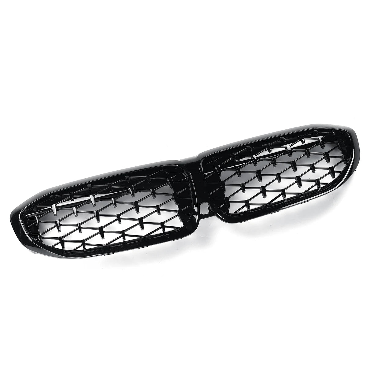 Diamond Style Front Kidney Grill Grille Gloss Black For BMW 3 Series G20 G21 2019-2020 Meteor Diamond Grille 51138072085