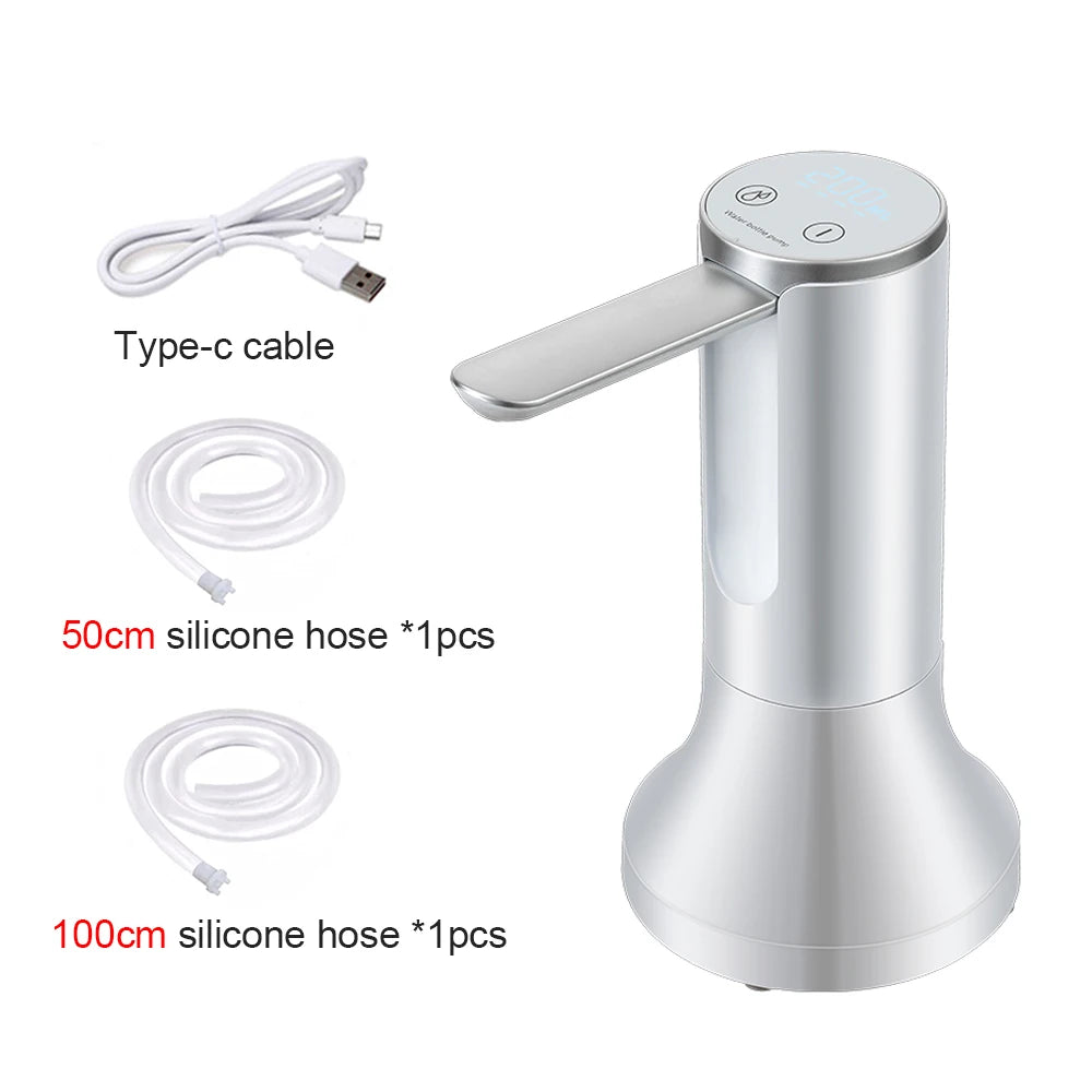 Electric Water Gallon Bottle Pump Foldable Automatic Water Dispenser 19 Liters Bottle Rechargeable Desktop Drinking Water Pump