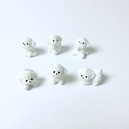 6pcs Glow-in-the-Dark/Non-Glow Dual-Color Bear Puppy Cute Cartoon 3D Shoe Charms Fun Shoe Buckle For Clogs  Perfect for Xmas
