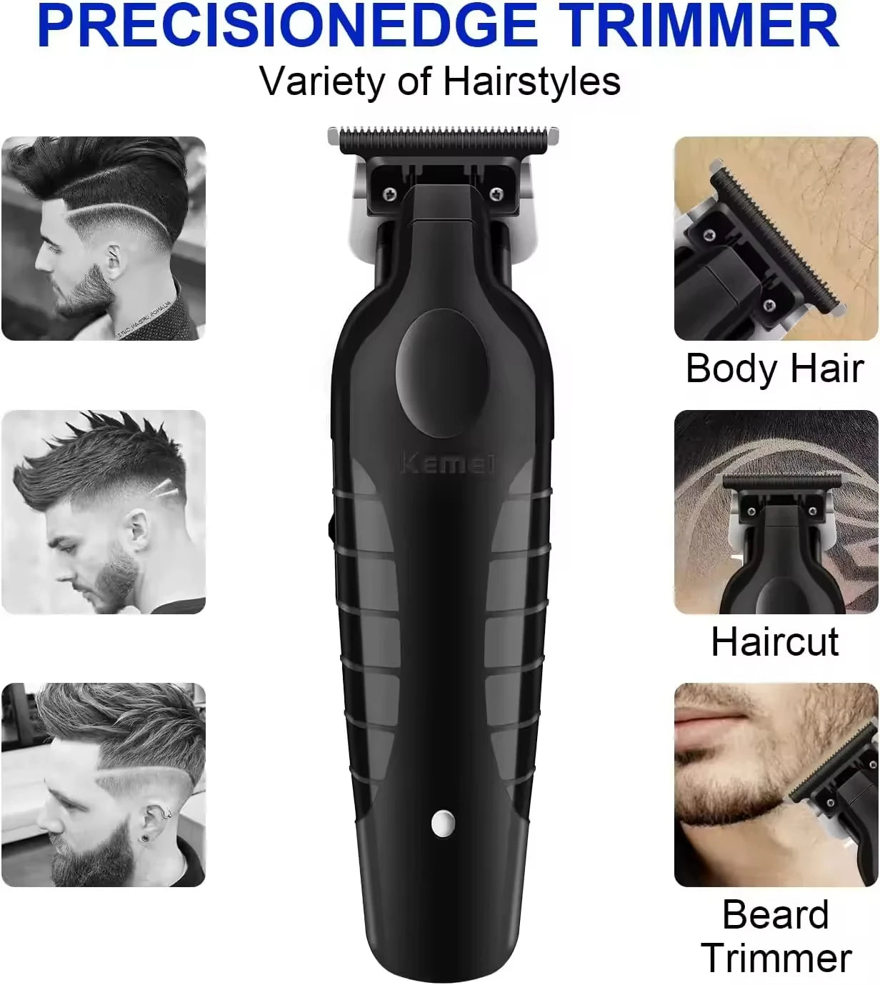 New Kemei Original Hair Clipper Kit KM-2296 KM-2299 KM-T95 Rechargeable Electric Hair Trimmer Barber Professional Shaver For Men