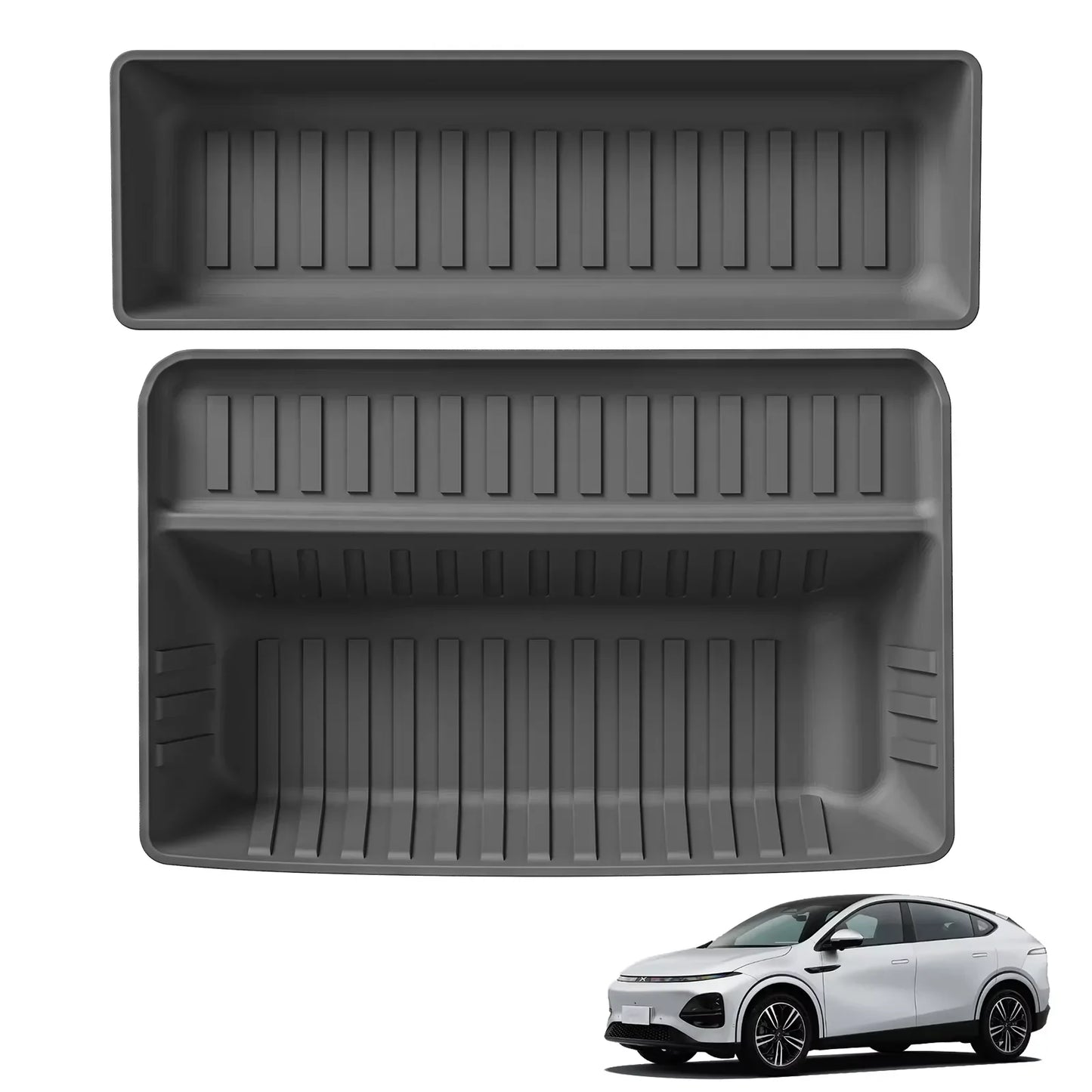 3D TPE Waterproof Odorless Car Floor Mats & Cargo Liner Trunk Pad Tray Set For Xpeng G6 2023-2025 LHD RHD Car Accessories