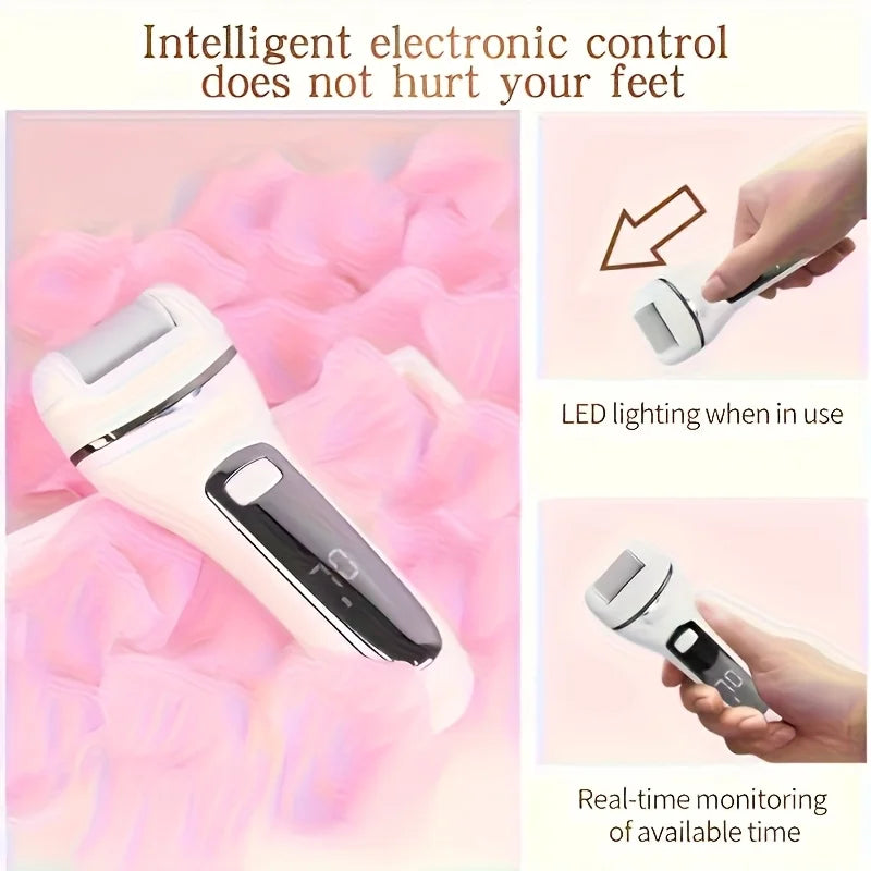 Smooth Rechargeable Pedicure Wand | Electric Feet Callus Remover | Home Foot Care Tool