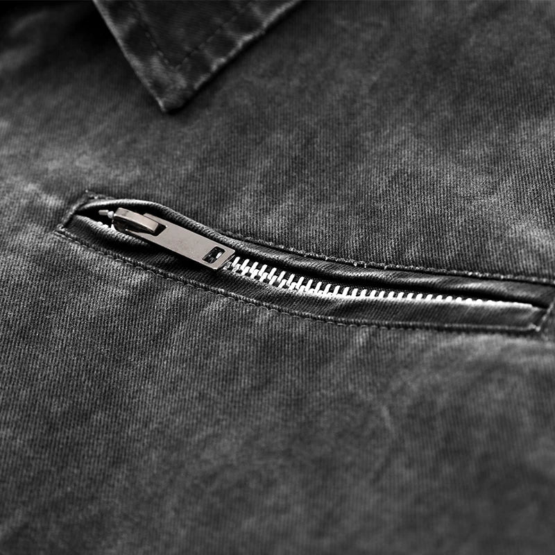 Oversize Loose Men's Denim Jacket Autumn 100% Cotton High Quality Casual Coats Fashion Hip-Hop Rock Streetwear Comfort Outerwear