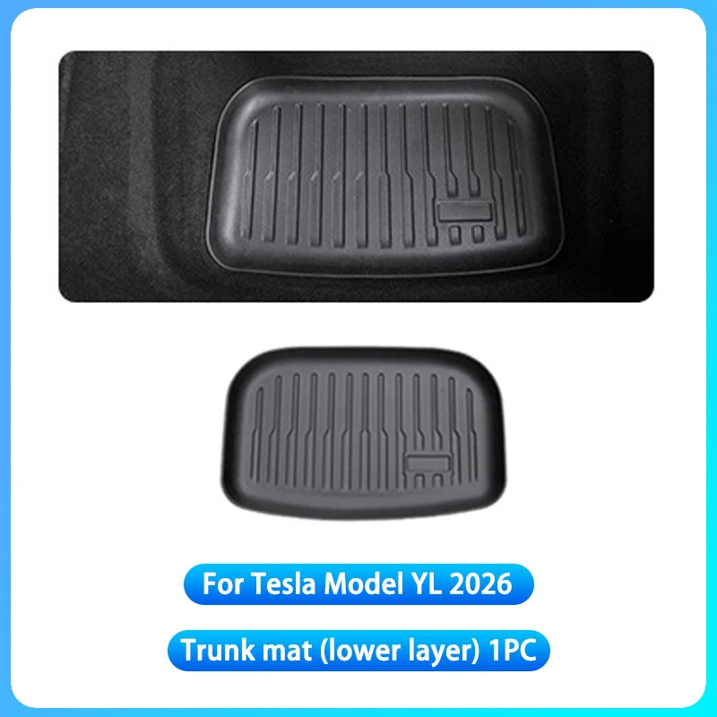 RHD Car Floor Mats For Tesla Model YL Launch2026 Luggage Mat Set Four Seasons Waterproof Anti-slip Trunk Mat Model YL Floor Mats