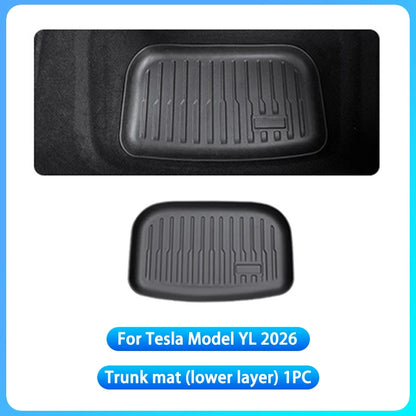 RHD Car Floor Mats For Tesla Model YL Launch2026 Luggage Mat Set Four Seasons Waterproof Anti-slip Trunk Mat Model YL Floor Mats