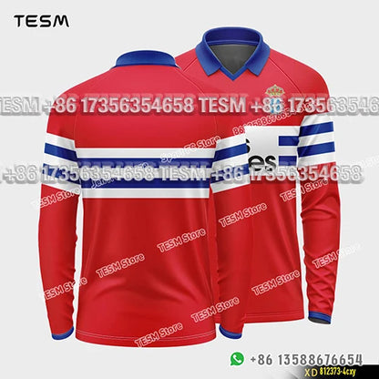 TESM Summer Men Long Sleeve 3D Printed Polo Shirt V-Neck Sports T-Shirt  Team Sports Training Shirts