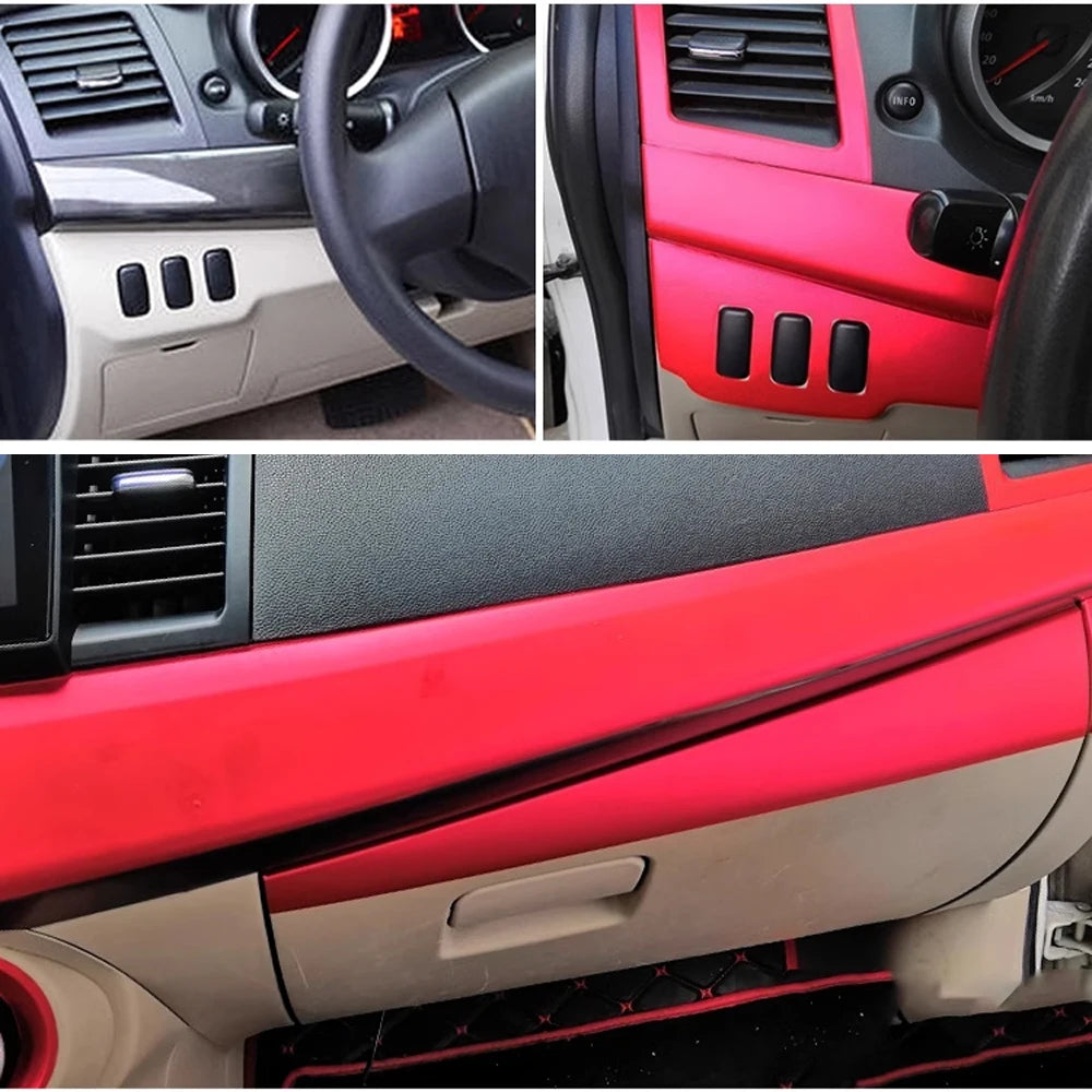 For Mitsubishi Lancer EX2009-2016 Interior Central Control Panel Door Handle Carbon Fiber Stickers Decals Car styling Accessorie