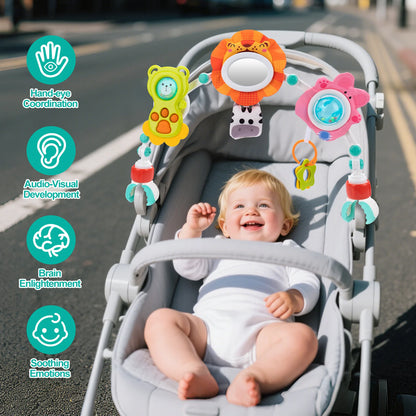 Baby Stroller Arch Toys Pram Activity Arch Toys Development Arch Baby Car Seat Toys Bouncer Toy Sensory  Fine Motor Skills Toys