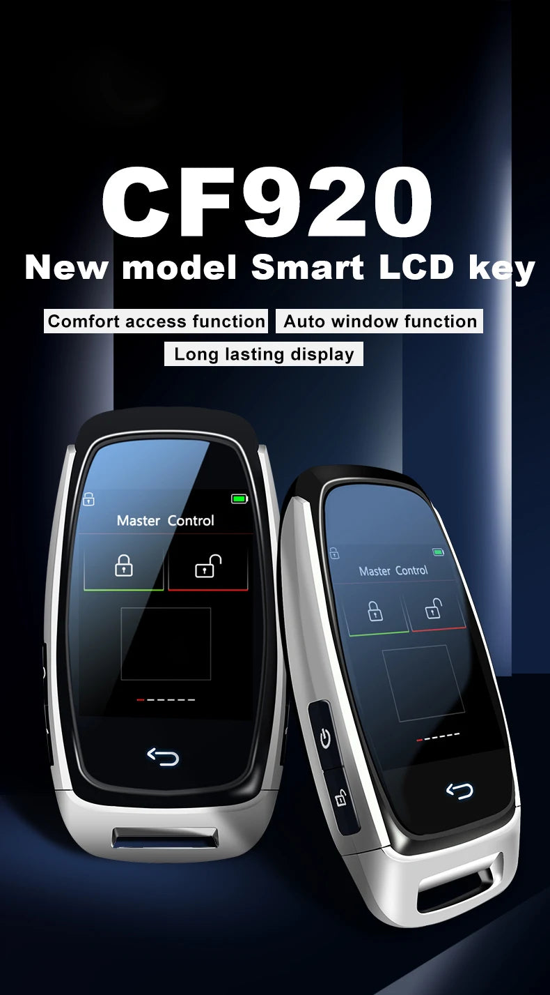 Newest CF920 Universal Modified LCD Smart Key Screen Display For BMW/Audi/Benz/Ford/Hyundai/Kia/Toyota/VW Keyless Entry 920FM