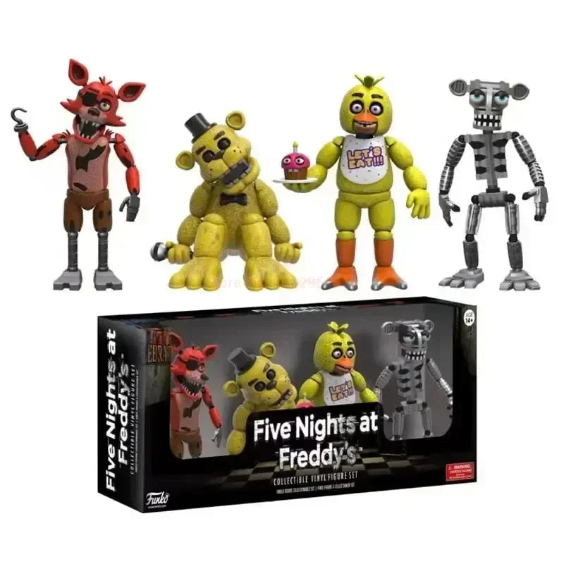 In Stock FNAFs bear's midnight harem five nights Bonnie/Freddy/Chica/Foxy Action Figure Model Toys Birthday Children's Gifts