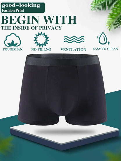 10 pack men's bamboo fiber underwear, sports and casual, skin friendly, soft, student underwear, classic for all seasons