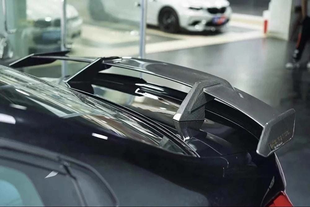 Car Modification Universal Tail Wing Without Punching MP Large Tail Fixed Wing Carbon Grain GT Tail Spoiler Car accessories