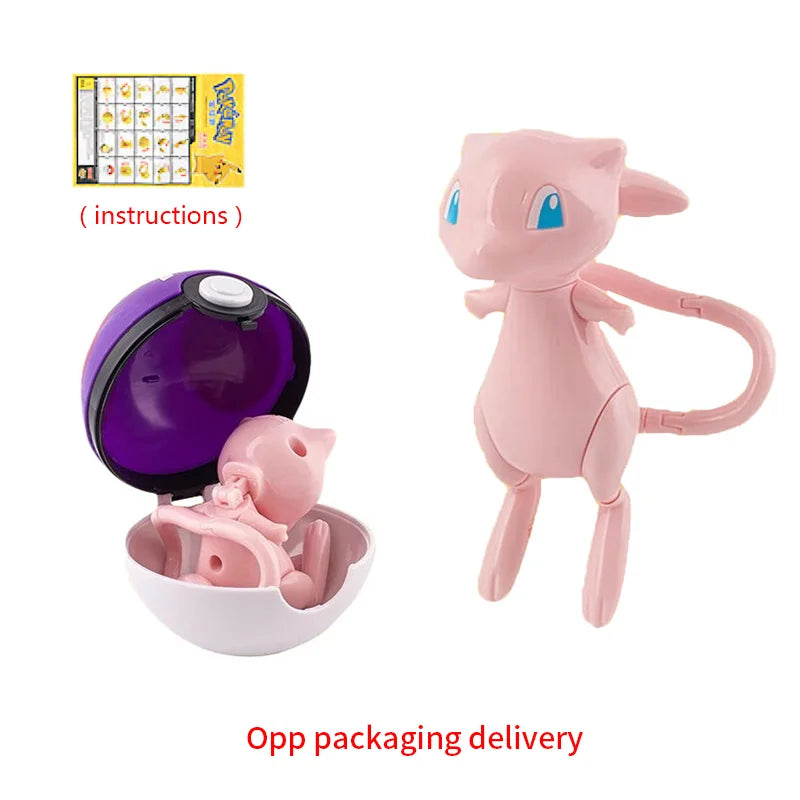 Pokemon Figure ball transform Action Gyarados Charizard Venusaur Blastoise Mewtwo Pikachu Mew Snorlax Poke ball Pokeball gift