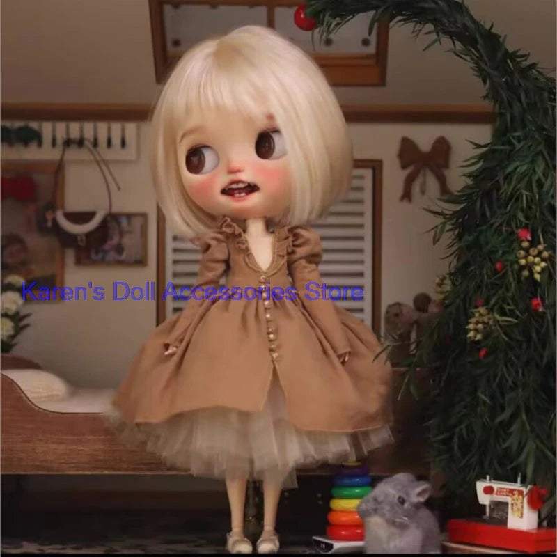 1pcs Classic vintage style dress for landoudou/Blythe(Fit for Lulu,ymy24,Ob22,24,26,zone, Jenny)