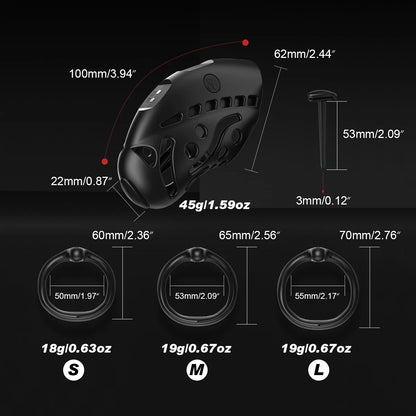 Chastity lock Intelligence Electricshock Chastity Cage Remote Control Chastity Device with Urethral Blockage Cock Cage Sex Toys