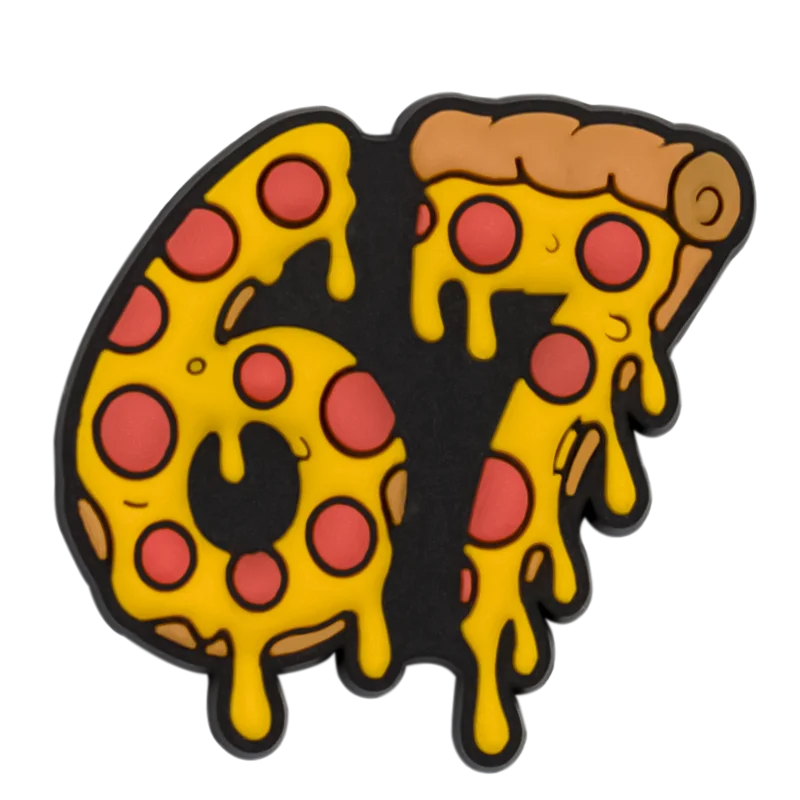 1/25PCS Food Theme Shoe Charms Set DIY Decorative Pins Cartoon Burger Pizza Donut Clogs Accessories Shoe Buckle Pendant Gifts