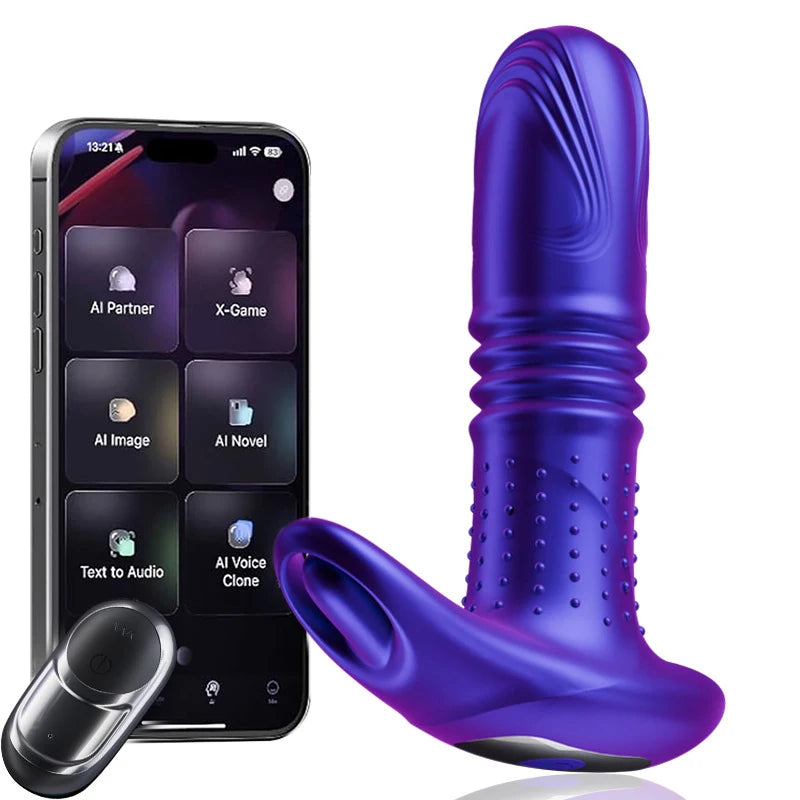 Male Sex Toys Anal Vibrator for Men Prostate Massager Gay Anal Plug Adult Toys Butt Plug for Men Remote 7 Wiggling Vibrating